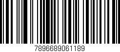 Código de barras (EAN, GTIN, SKU, ISBN): '7896689061189'