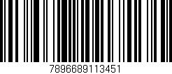 Código de barras (EAN, GTIN, SKU, ISBN): '7896689113451'