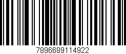 Código de barras (EAN, GTIN, SKU, ISBN): '7896689114922'