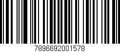 Código de barras (EAN, GTIN, SKU, ISBN): '7896692001578'