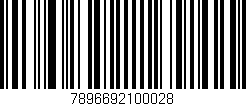 Código de barras (EAN, GTIN, SKU, ISBN): '7896692100028'