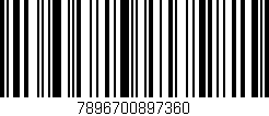 Código de barras (EAN, GTIN, SKU, ISBN): '7896700897360'