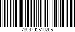 Código de barras (EAN, GTIN, SKU, ISBN): '7896702510205'