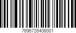 Código de barras (EAN, GTIN, SKU, ISBN): '7896728406001'