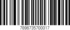 Código de barras (EAN, GTIN, SKU, ISBN): '7896735700017'