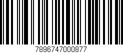 Código de barras (EAN, GTIN, SKU, ISBN): '7896747000877'