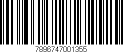 Código de barras (EAN, GTIN, SKU, ISBN): '7896747001355'