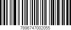 Código de barras (EAN, GTIN, SKU, ISBN): '7896747002055'