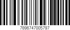Código de barras (EAN, GTIN, SKU, ISBN): '7896747005797'