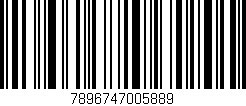 Código de barras (EAN, GTIN, SKU, ISBN): '7896747005889'