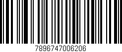 Código de barras (EAN, GTIN, SKU, ISBN): '7896747006206'
