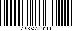 Código de barras (EAN, GTIN, SKU, ISBN): '7896747008118'