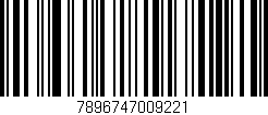 Código de barras (EAN, GTIN, SKU, ISBN): '7896747009221'
