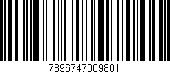 Código de barras (EAN, GTIN, SKU, ISBN): '7896747009801'