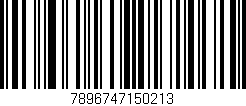 Código de barras (EAN, GTIN, SKU, ISBN): '7896747150213'