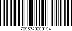 Código de barras (EAN, GTIN, SKU, ISBN): '7896748209194'