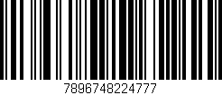 Código de barras (EAN, GTIN, SKU, ISBN): '7896748224777'