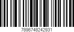 Código de barras (EAN, GTIN, SKU, ISBN): '7896748242931'
