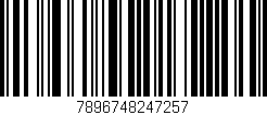 Código de barras (EAN, GTIN, SKU, ISBN): '7896748247257'