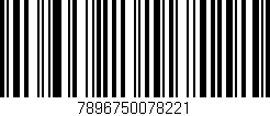 Código de barras (EAN, GTIN, SKU, ISBN): '7896750078221'