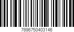 Código de barras (EAN, GTIN, SKU, ISBN): '7896750403146'