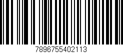 Código de barras (EAN, GTIN, SKU, ISBN): '7896755402113'