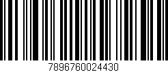 Código de barras (EAN, GTIN, SKU, ISBN): '7896760024430'