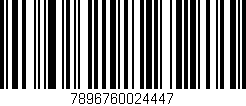 Código de barras (EAN, GTIN, SKU, ISBN): '7896760024447'