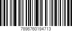 Código de barras (EAN, GTIN, SKU, ISBN): '7896760194713'