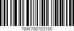 Código de barras (EAN, GTIN, SKU, ISBN): '7896768703160'