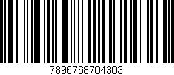 Código de barras (EAN, GTIN, SKU, ISBN): '7896768704303'