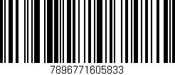 Código de barras (EAN, GTIN, SKU, ISBN): '7896771605833'