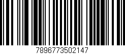 Código de barras (EAN, GTIN, SKU, ISBN): '7896773502147'