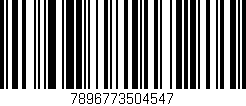 Código de barras (EAN, GTIN, SKU, ISBN): '7896773504547'