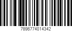 Código de barras (EAN, GTIN, SKU, ISBN): '7896774014342'