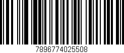 Código de barras (EAN, GTIN, SKU, ISBN): '7896774025508'