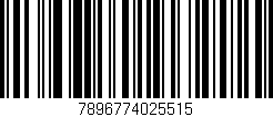 Código de barras (EAN, GTIN, SKU, ISBN): '7896774025515'