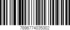 Código de barras (EAN, GTIN, SKU, ISBN): '7896774035002'