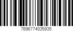 Código de barras (EAN, GTIN, SKU, ISBN): '7896774035835'