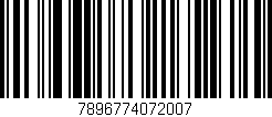 Código de barras (EAN, GTIN, SKU, ISBN): '7896774072007'