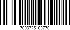 Código de barras (EAN, GTIN, SKU, ISBN): '7896775100778'