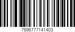 Código de barras (EAN, GTIN, SKU, ISBN): '7896777141403'