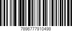 Código de barras (EAN, GTIN, SKU, ISBN): '7896777910498'