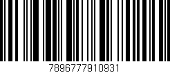 Código de barras (EAN, GTIN, SKU, ISBN): '7896777910931'
