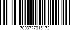 Código de barras (EAN, GTIN, SKU, ISBN): '7896777915172'