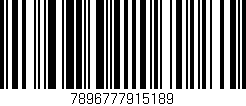 Código de barras (EAN, GTIN, SKU, ISBN): '7896777915189'