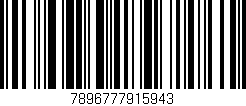 Código de barras (EAN, GTIN, SKU, ISBN): '7896777915943'