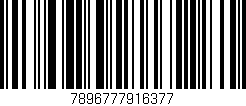 Código de barras (EAN, GTIN, SKU, ISBN): '7896777916377'