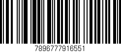 Código de barras (EAN, GTIN, SKU, ISBN): '7896777916551'