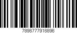 Código de barras (EAN, GTIN, SKU, ISBN): '7896777916896'